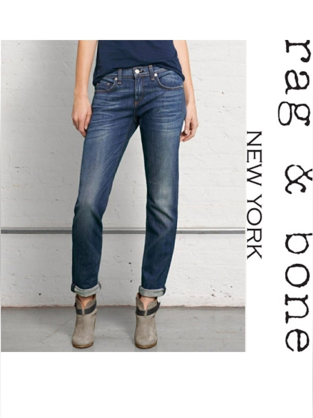 Rag & Bone The Dre Slim Boyfriend in Pike Size 30